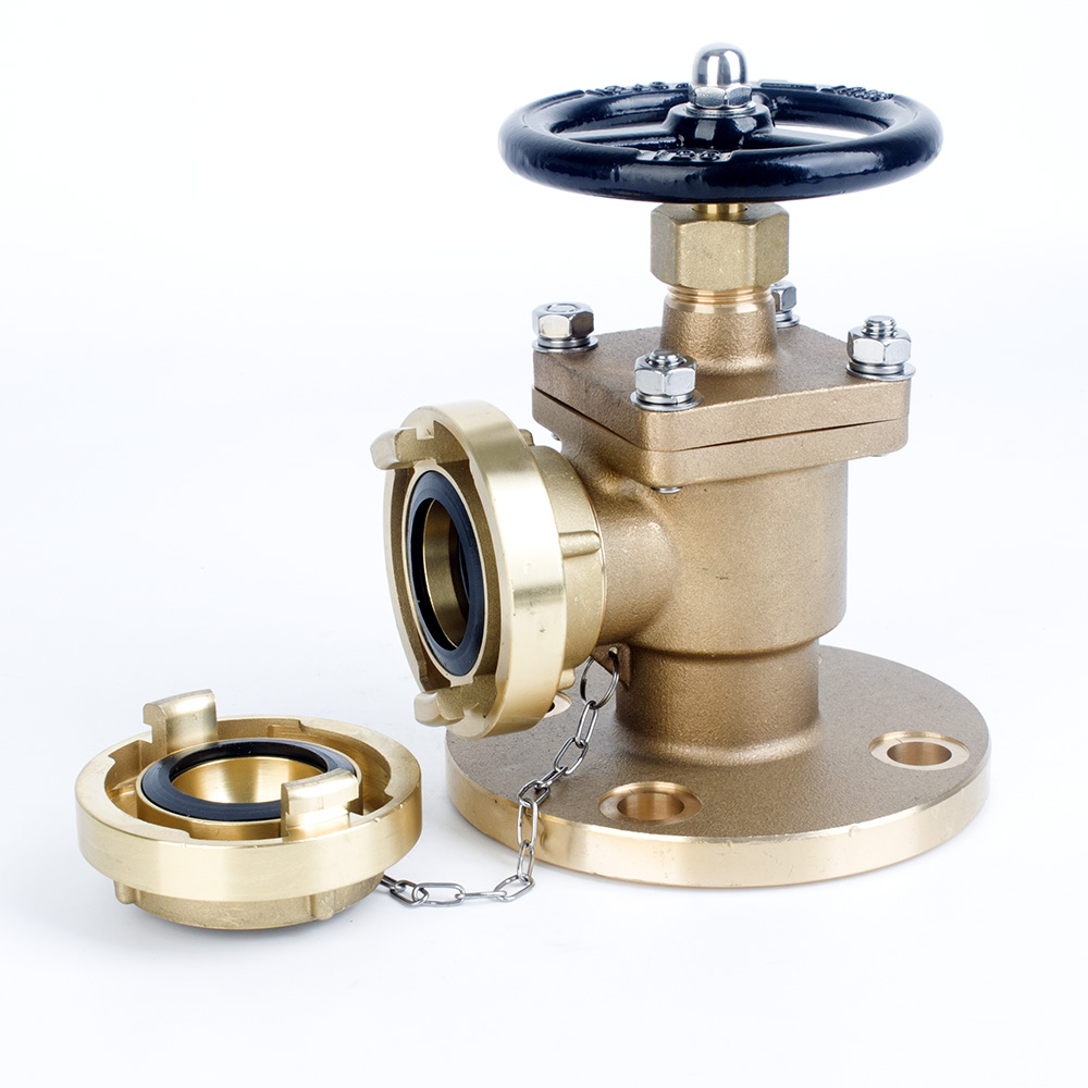 船用直角法兰消火栓（青铜）