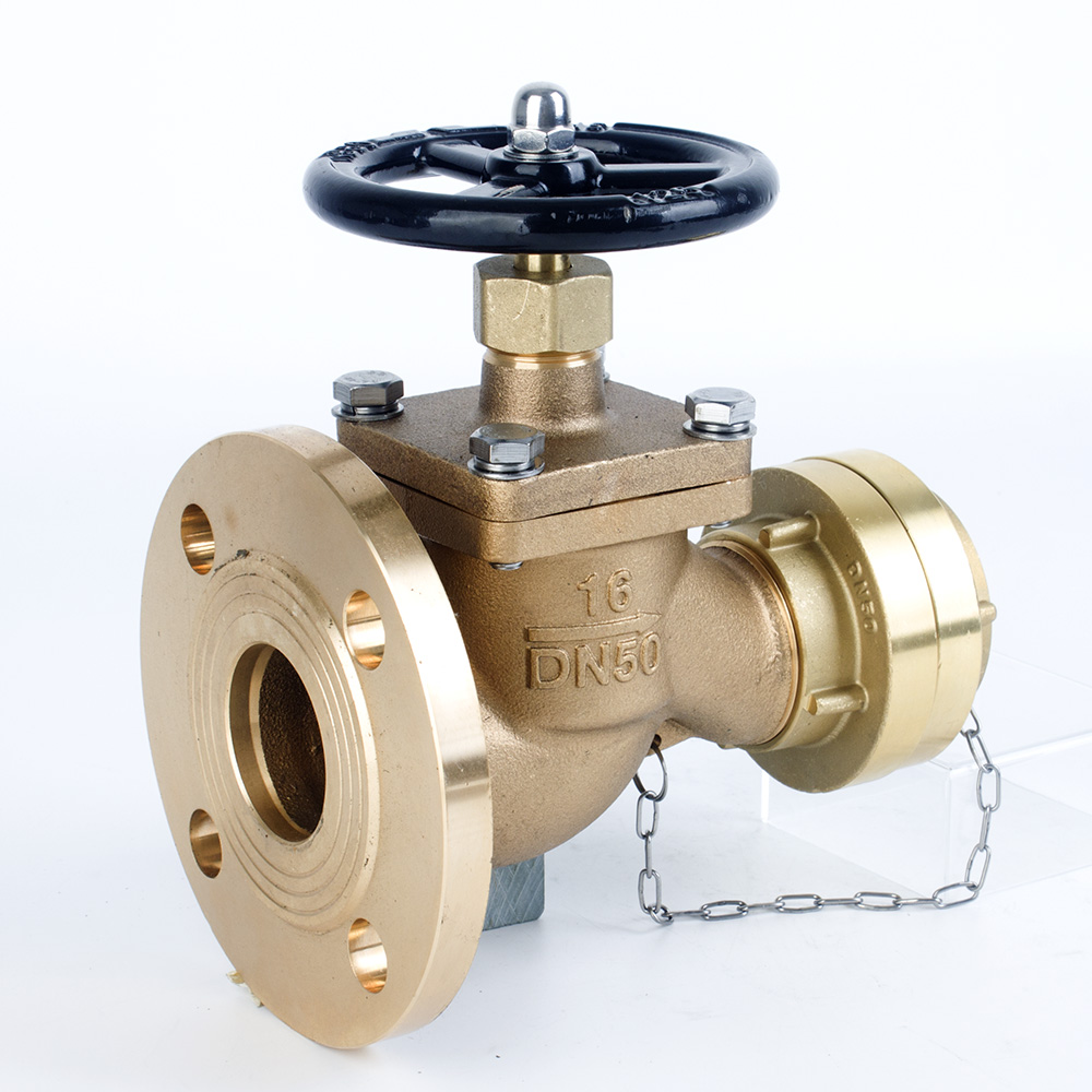 船用直通法兰消火栓（青铜）