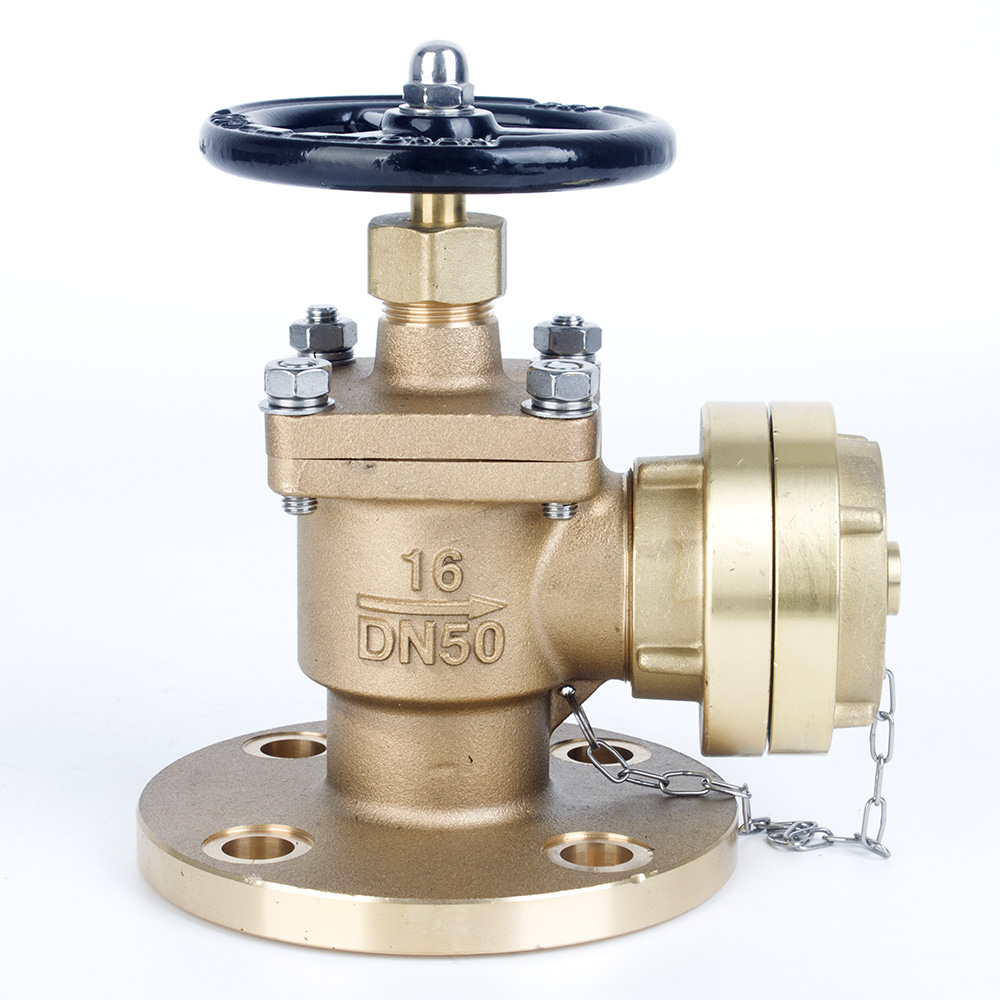 船用直角法兰消火栓（青铜）