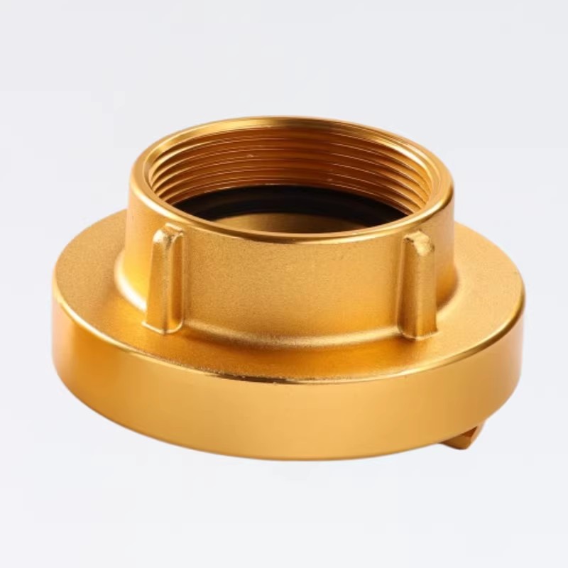 国标水消防接口闷盖  KY DN65-G2 1/2&rsquo;&rsquo;F+盖子 AL 铝镀铜，表面阳极氧化处理