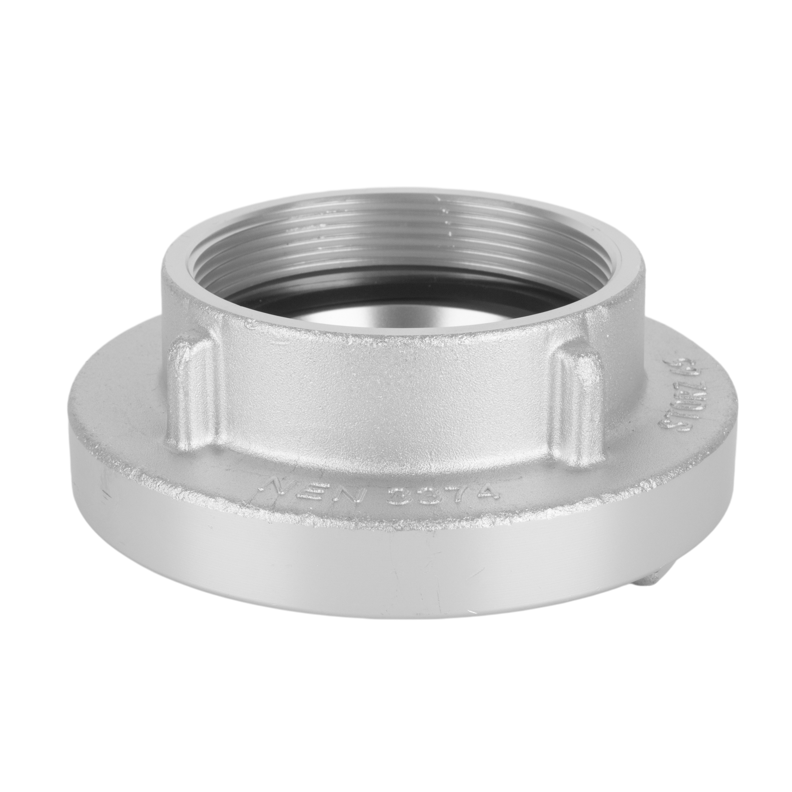 2.5&rdquo;国标水消防接口(配闷盖) KY65-G2.5"F+CAP AL银色 表面阳极氧化处理