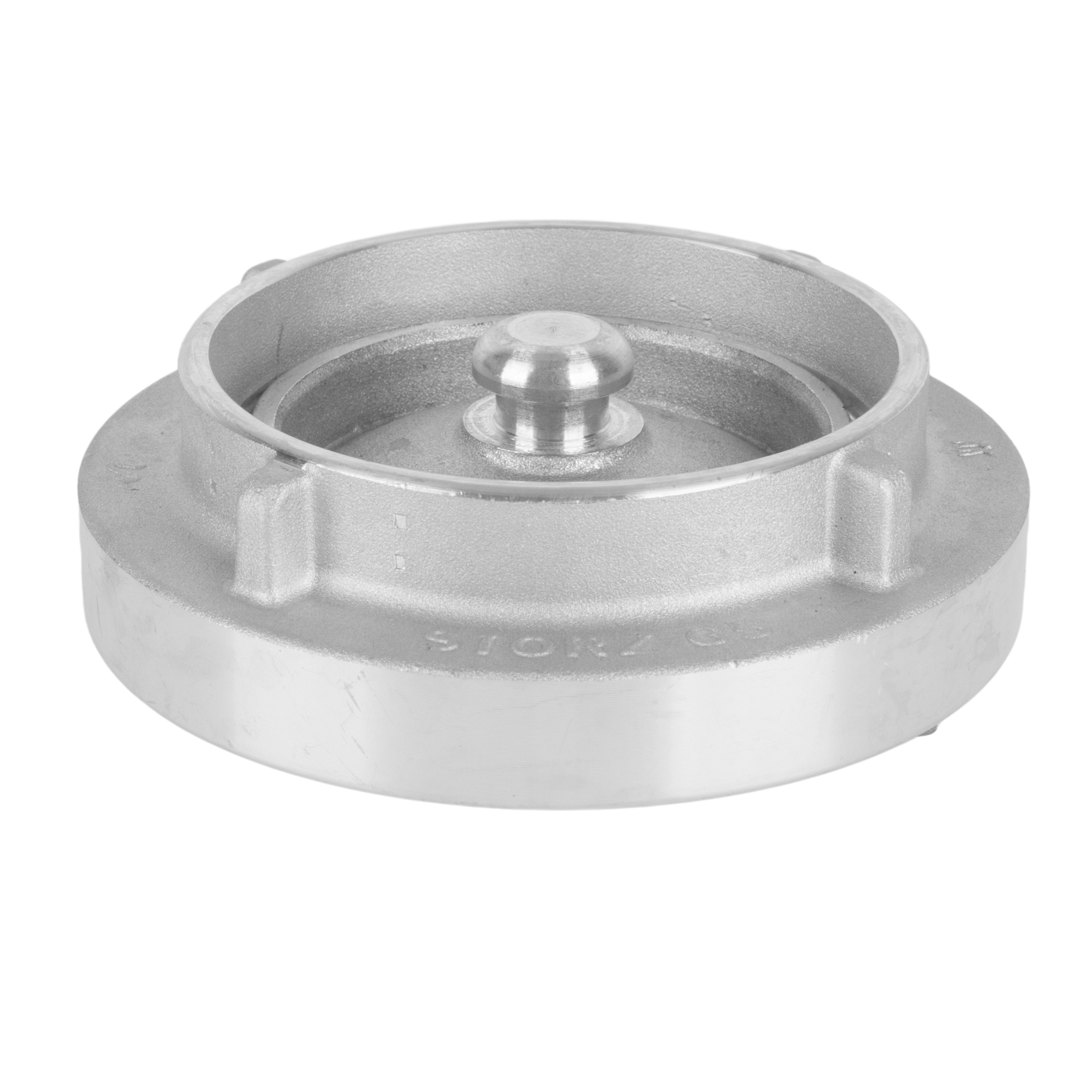 2.5&rdquo;国标水消防接口(配闷盖) KY65-G2.5"F+CAP AL银色 表面阳极氧化处理